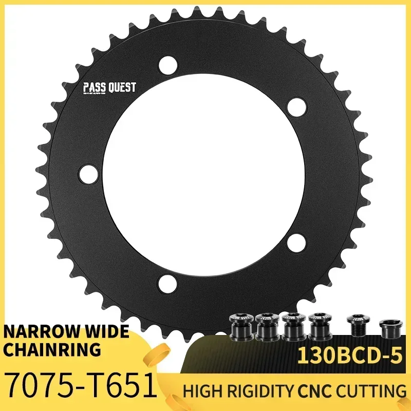 Passt Felkutatás 130 BCD chainring közúti Bicikli Meredt fogas Bicaj összecsukható Bicaj Rablánc Kerék egységes Bicikli chainwheel Bicaj alkatrészek