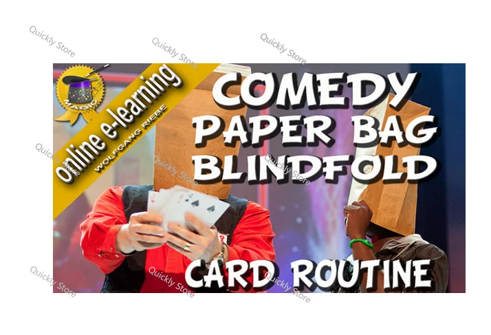 

Comedy Paper Bag Blindfold Card Routine by Wolfgang Riebe (Video+PDF) Magic tricks (Instant Download) Quickly send