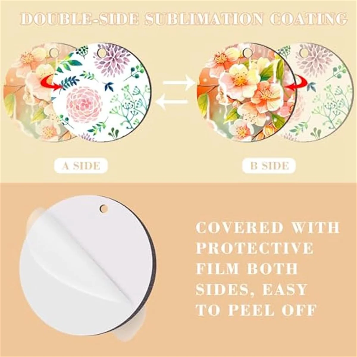 Hot sale 180Pcs Sublimation Earring Blanks with Earring Hooks and Jump Rings Heat Transfer Earring Blank Round Earring Blanks