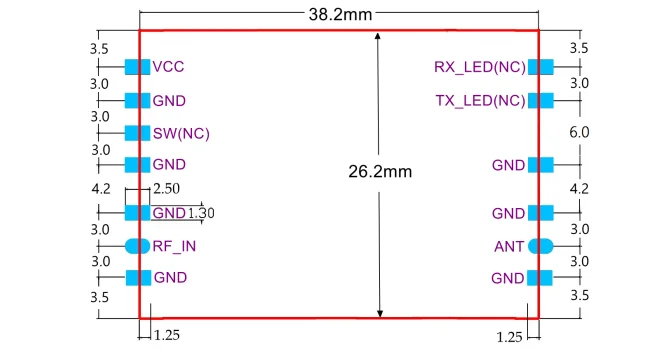 433MHz für Lora-Signalverstärker, Sende- und Empfangsmodul, 2-Wege-Leistungsverstärker, Signalverstärkungsmodul mit hoher Verstärkung, 510MHz 868MHz – Detail 15