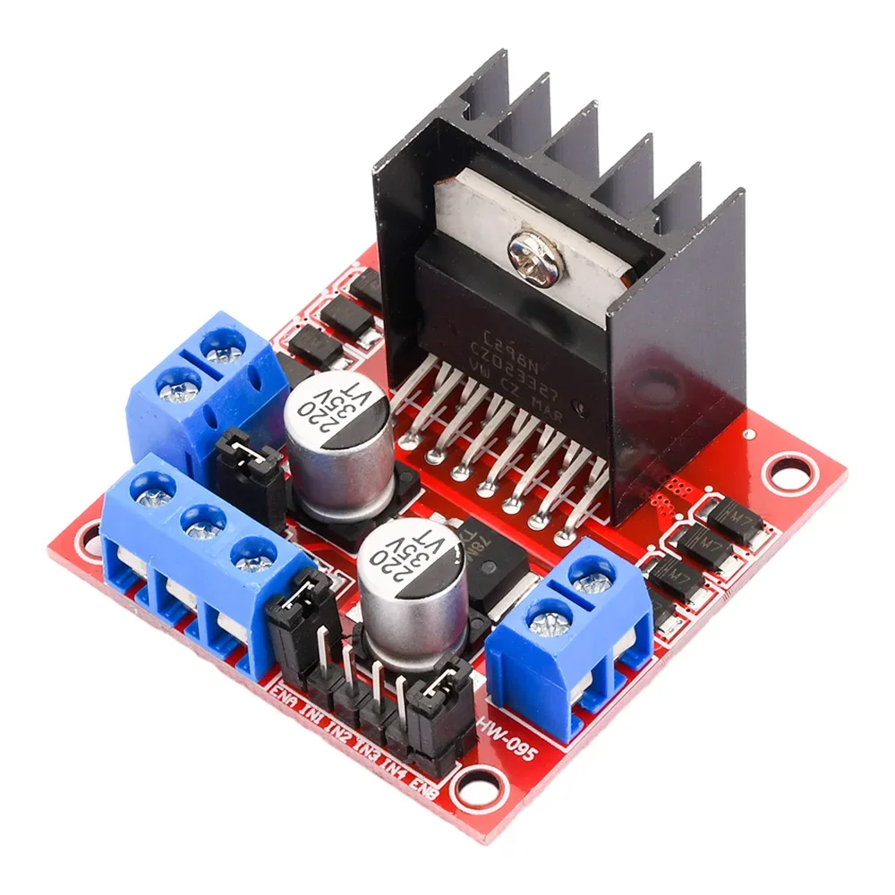 

L298N Dual H Bridge DC Stepper Motor Drive Controller Board High Power L298 Module For Arduino Stepper Motor Smart Car Robot