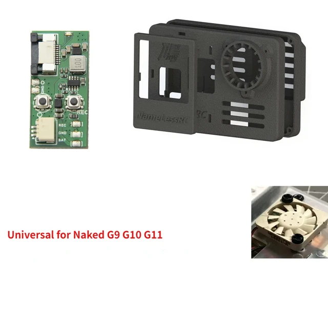 Namelessrc-naked nylonケース,becモジュール,gopro hero 9 10 11 12用冷却ファン,naked camera  refit - AliExpress