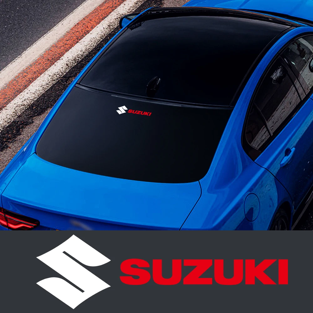Fashion PVC Car Sticker Body RS Logo Door Window Side Fender Rear Trunk Decal Center Cover For Suzuki Swift SX4 Jimny GXS Baleno - view 6