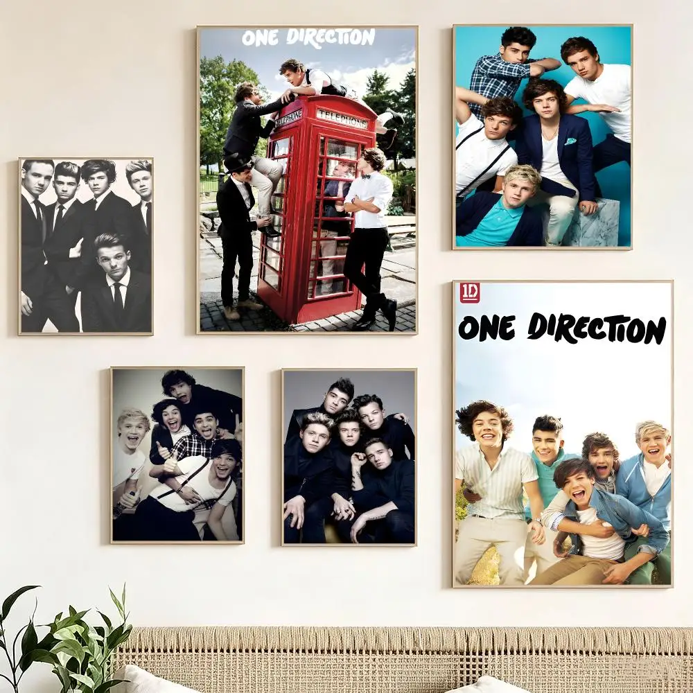 British Boy Band O-One Direction Poster Pegatina artistica HD autoadhesiva impermeable para salon dormitorio