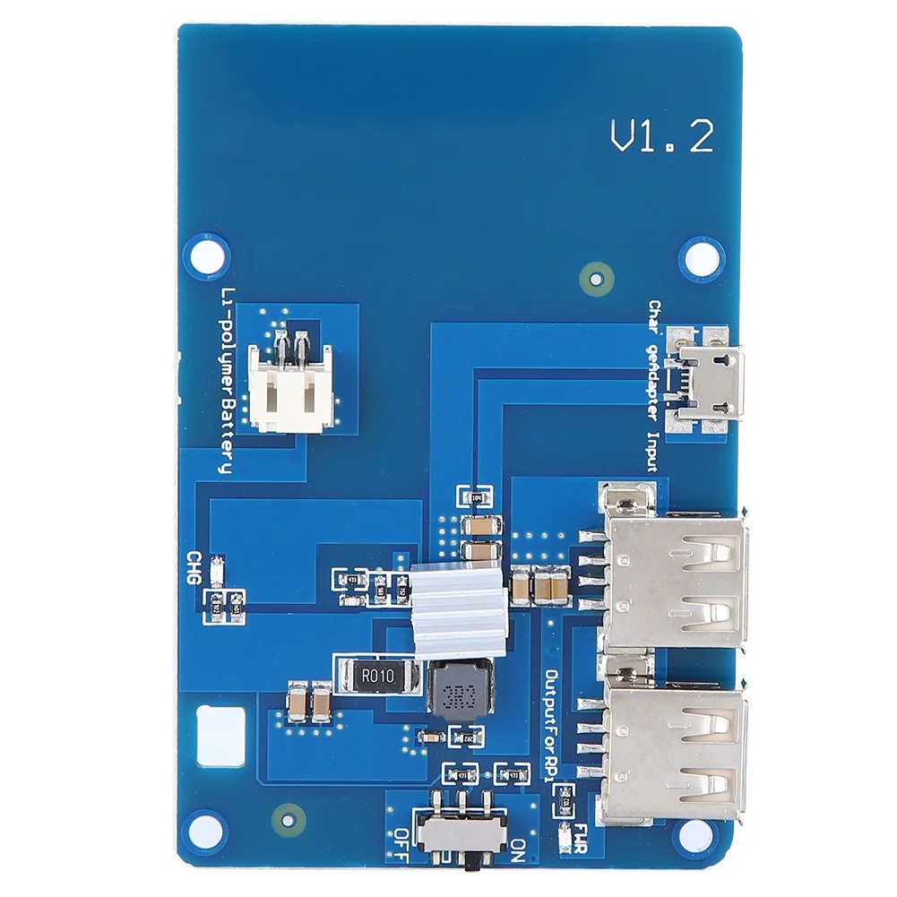 UPS Lipo Battery Expansion Board Independent Field Power Supply Dual USB Output Fit for Raspberry Pi3