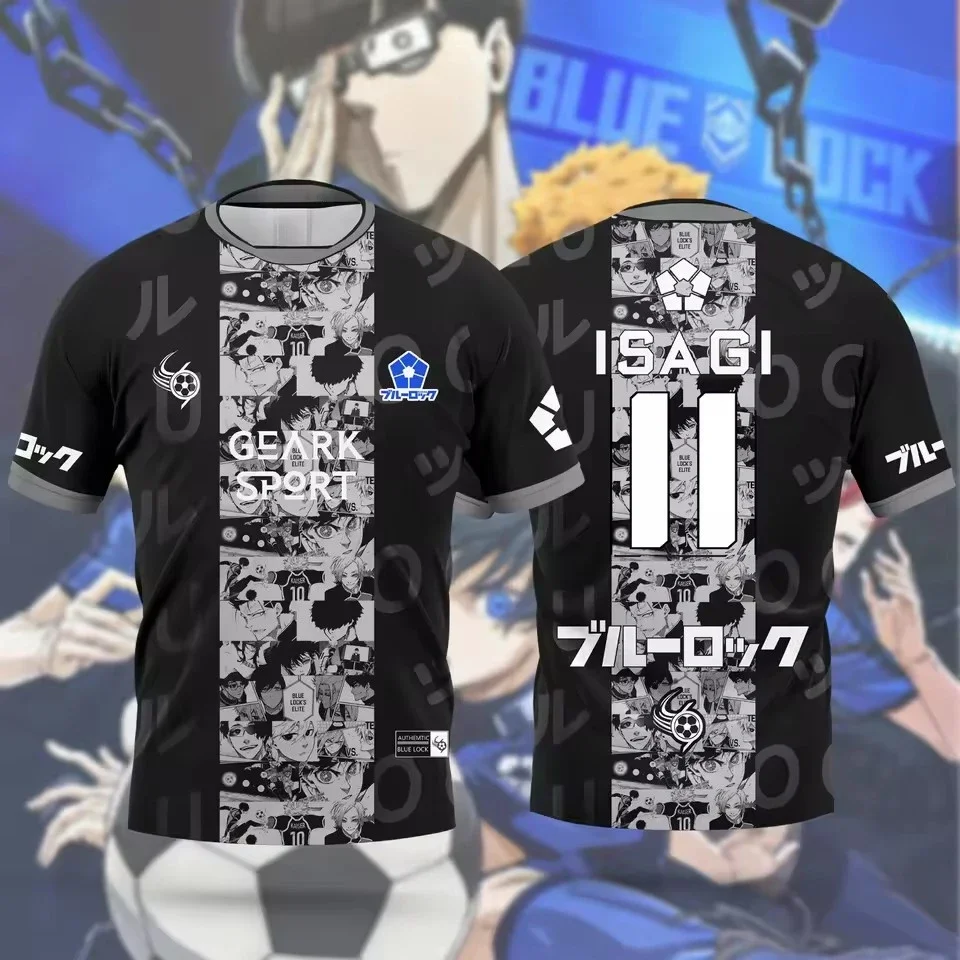 

2026 Anime Blue Lock Yukimiya Football Jersey 3D Print Men Sports T Shirt Fashion Harajuku Short Sleeve Children Tees Y2k Tops