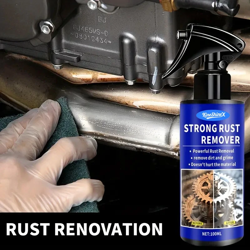 Spray Eliminador de Óxido para Autos, Agente Desoxidante Rápido para Ruedas, Tubos de Escape, Eliminación de Manchas de Polvo de Hierro