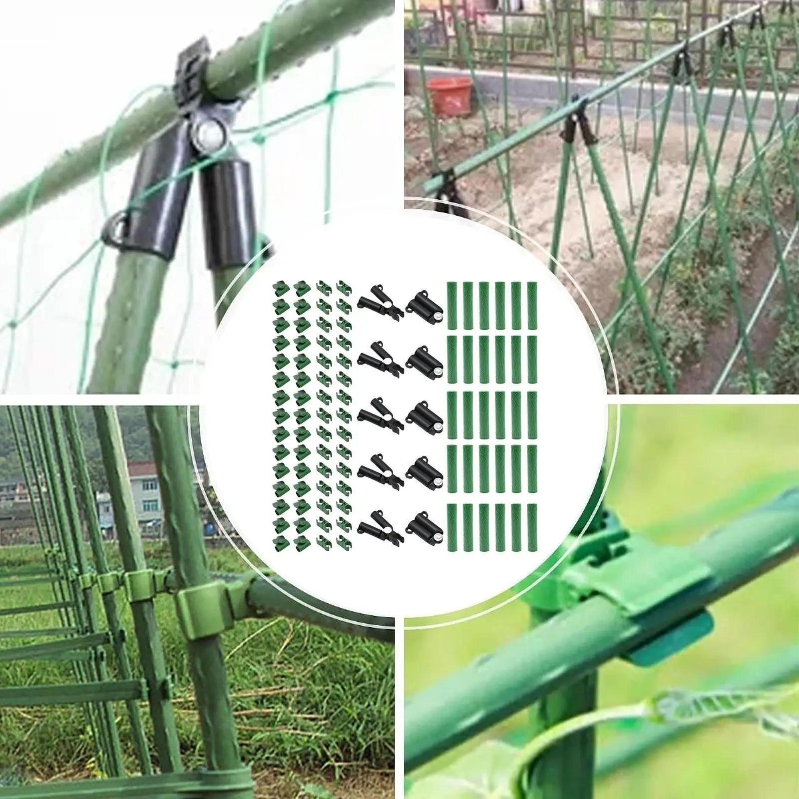 

Plant Trellis Connector Stakes Adjustable Universal A Connecting for Climbing Rattan Vegetables Orchard Outdoor Indoor Cucumber