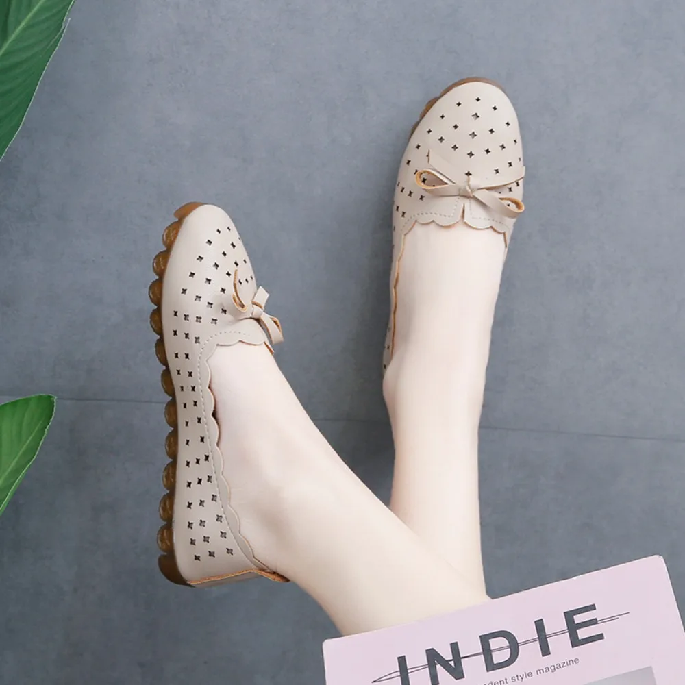 

2025 Women Shoes Loafers Women Flats Moccasins Woman Leather Shoes Flats Slip on Women's Flat Shoes Zapatos Mujer