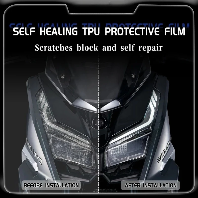 ل CFMOTO 675SR-R SR650 650 SR 650sr sr650 2024 أداة فيلم الذيل ضوء فيلم العلوي طبقة رقيقة واقية تعديل الملحقات #4