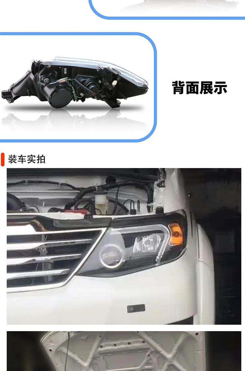 

Suitable for A Pair of 11-15 Modified Xenon Headlights Headlights and Lens Headlights for Runners