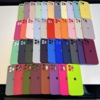 Original Liquid Silicone Phone Case for iPhone 16 15 14 13 12 Pro Max Apple Logo Cases for iPhone 11 13 15 16 Pro Full box Cover