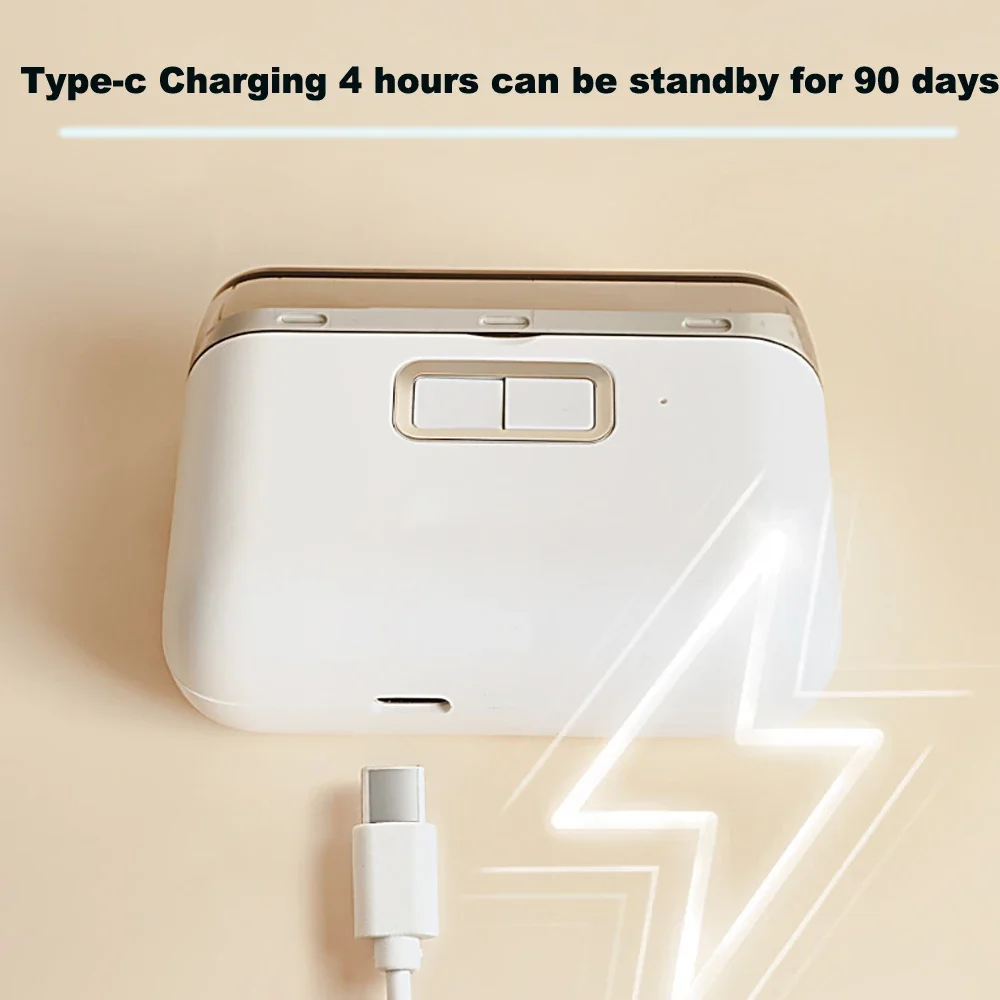 2 in 1 Electric Nail Clipper with Lights Type-C Rechargeable Polisher Manicure Machine Portable Automatic Nail Cutter For Nails