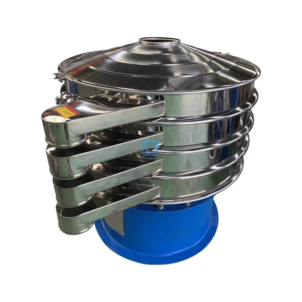 XC Fine Powder Industrial Three Layers Rice Bran Vibratory Sifter Flour Sieving Machine 03mm Sieve for Milling Machine