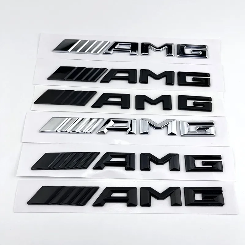 3d ABS черный логотип AMG эмблема