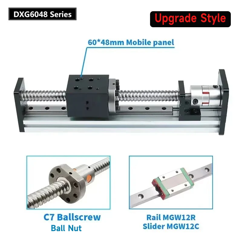 Elsőfokú Idegenvezető Karfa egységes Karfa Csúszós Asztal 100-1000mm Csapás ballscrew SFU1204/1605/1610 CNC XYZ tengely Aláfest nema23 lépés motoros