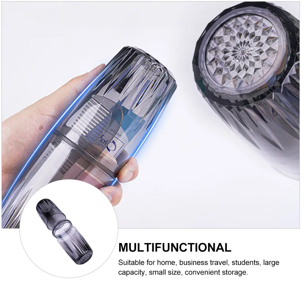 

Travel Wash Cup Portable Toothbrush Box Bathroom Supplies Heat resistant PC Material Fine Workmanship Translucent Storage