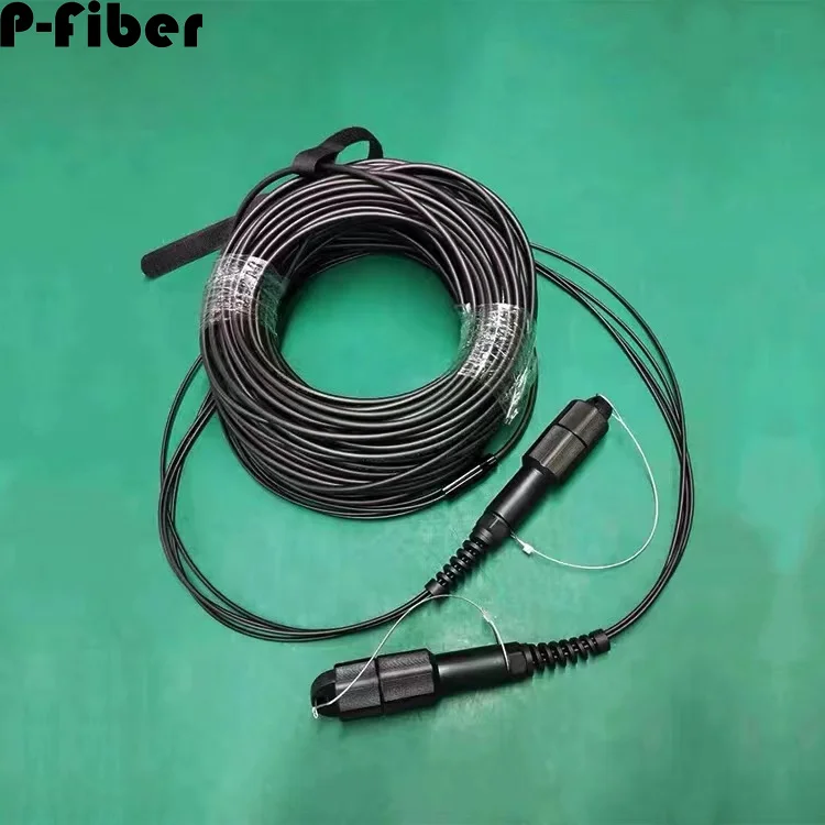 armored patchcord 150m 2/4/6/8 cores singlemode outdoor PDLC LC SC FC APC SM LSZH TPU DVI waterproof optical fiber jumper 8C4C6C