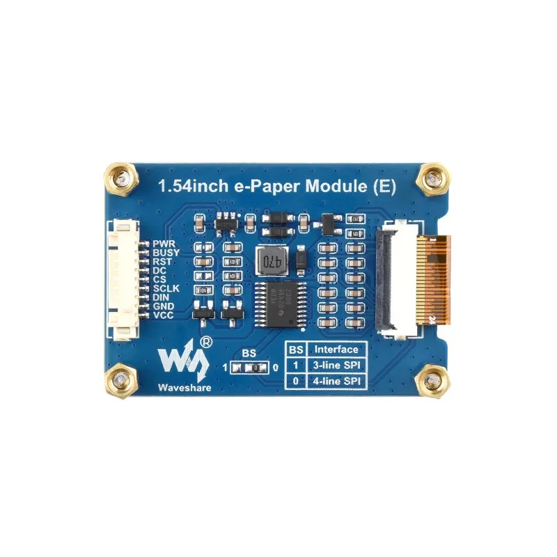 1.54 Inch E-Paper Display E6 Full Color 240x240 Pixels SPI Interface E Ink Spectra 6 Electronic Paper Screen Module