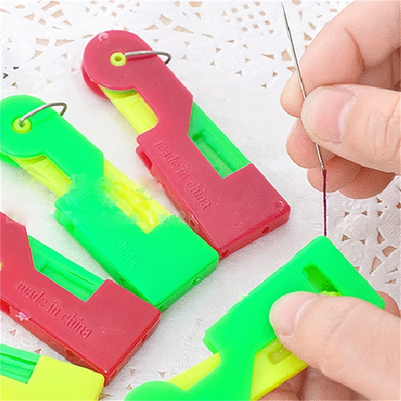 10Pcs Easy Automatic Needle Threader Elderly Guide Needlework Accessory DIY Home Hand Machine Sewing Tools