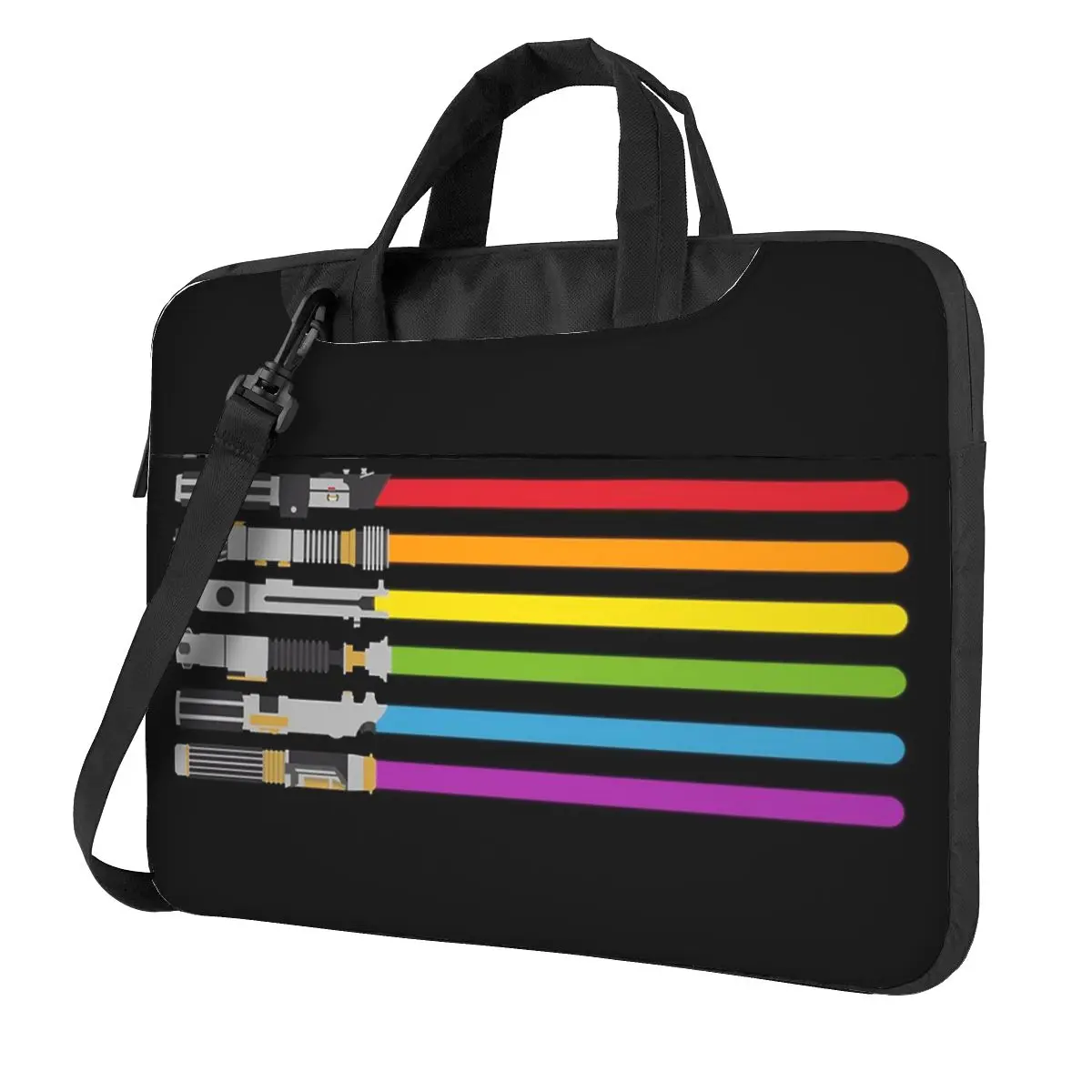 Lightsaber Rainbow Laptop Bag Protective Case Computer Bag 13 14 15.6 Inch Crossbody Notebook Pouch For Macbook Pro Air