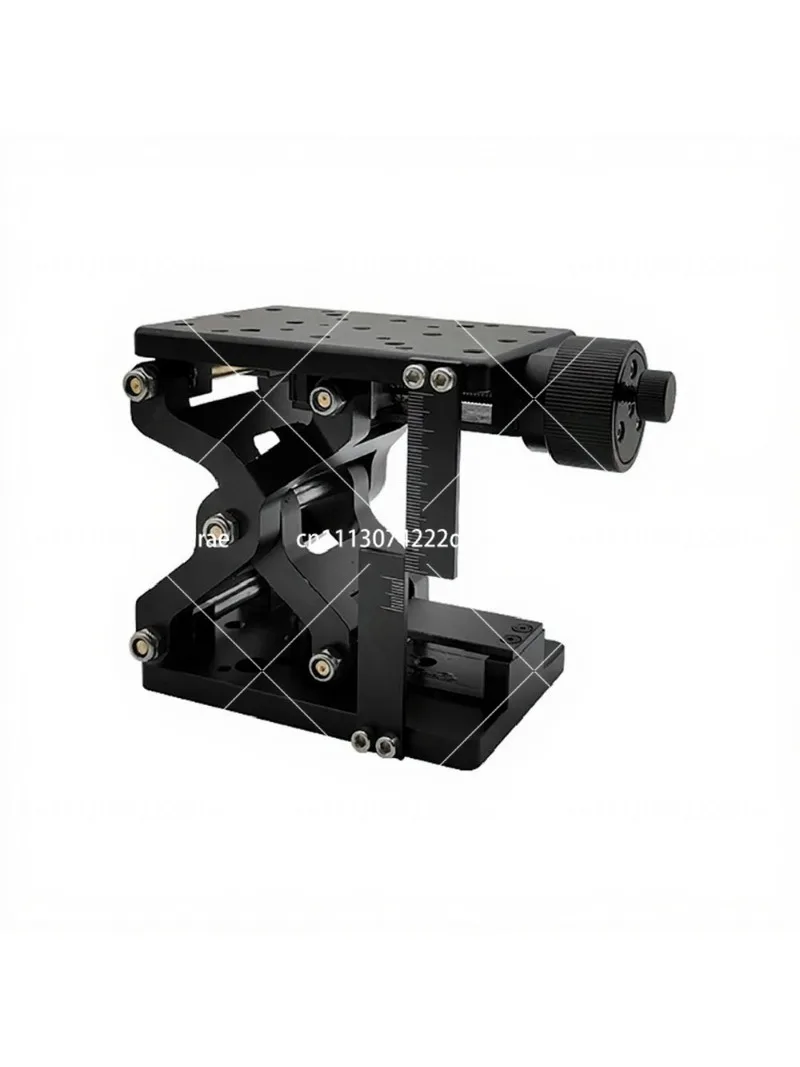 120x80MM High Precise Manual Lift Z-Axis Manual Lab Jack Elevator Optical Sliding Lift Lifting Platform Stroke 60MM Load 20KG