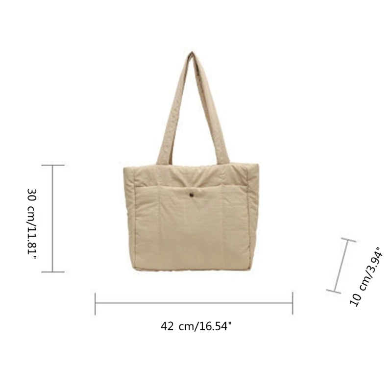 Handbag Nylon Bag Large Capacity Shopping Bag Versatile Shoulder Bag for Girl Women Fashion Trendy Bag School Book Bags