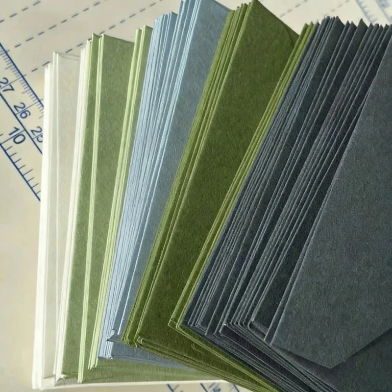 20pcs Envelope and Letter Paper Set Creative Blessing Gift Simple Message Greeting Card Solid Color Stationery Retro