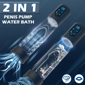 Pompa Penis Elektrik Tahan Air IPX7 untuk Pembesaran Pompa Vakum Pria Pompa Perpanjangan Pembesaran 4 Tingkat Hisap 2 Lengan Silikon 10 peregangan penis penjualan terbaik - №