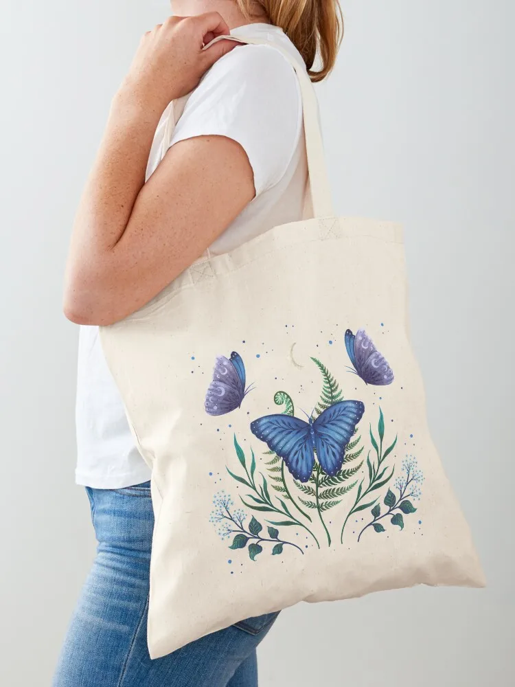 Blue Morpho Butterfly Tote Bag Women's beach bags shopper bags for women tote bags cloth