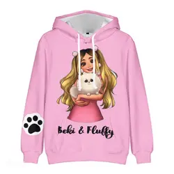 Sudadera con capucha de manga larga para hombre y mujer, ropa de calle de Rebekah Wings Merch Beki Fluffy 3D, estilo Harajuku, 2022