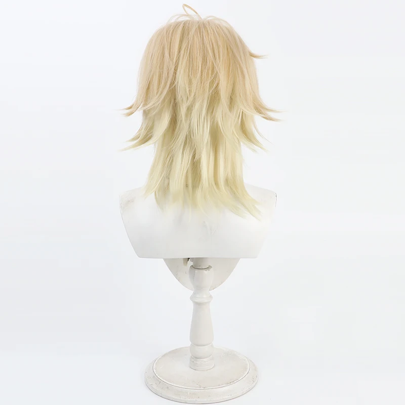 Gioco Touken Ranbu Musou Nansen Ichimonji Cos Parrucca Cosplay Halloween Party Prop Capelli sintetici Fibra resistente al calore + Protezione parrucca