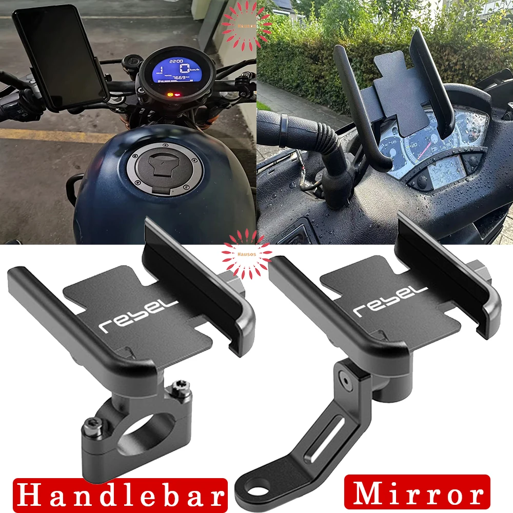 

For HONDA REBEL 300 500 CMX300 CMX500 Motorcycle Handlebar Mobile Phone Holder GPS Stand Bracket Hot Selling Accessories