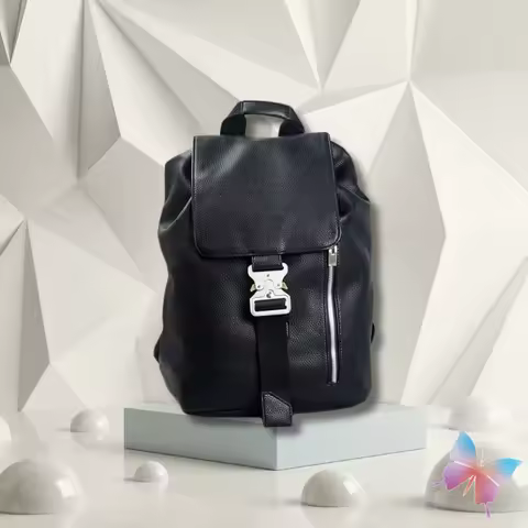 Fashion Street 1017 ALYX 9SM Bags Side Zipper Decorative Functional Tactical Socket Drawstring Sealing Multifunctional Backpack