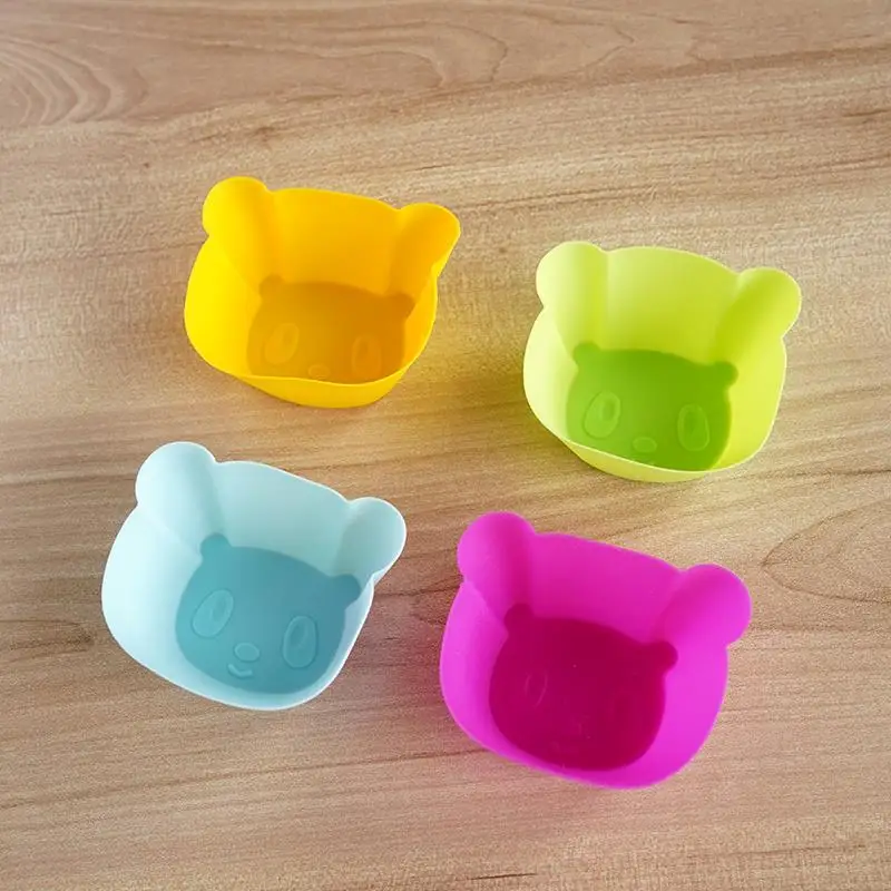 

Набор из 4 силиконовых форм для выпечки в виде милых животных: формы для кексов, овощных гарниров, для духовки и мультиварки