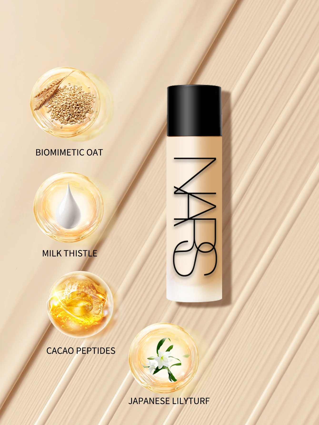 Nars Light Reflecting Foundation - Advanced Makeup - Skincare Hybrid Foundation Mini Size - #MONT BLANC-LIGHT 2
