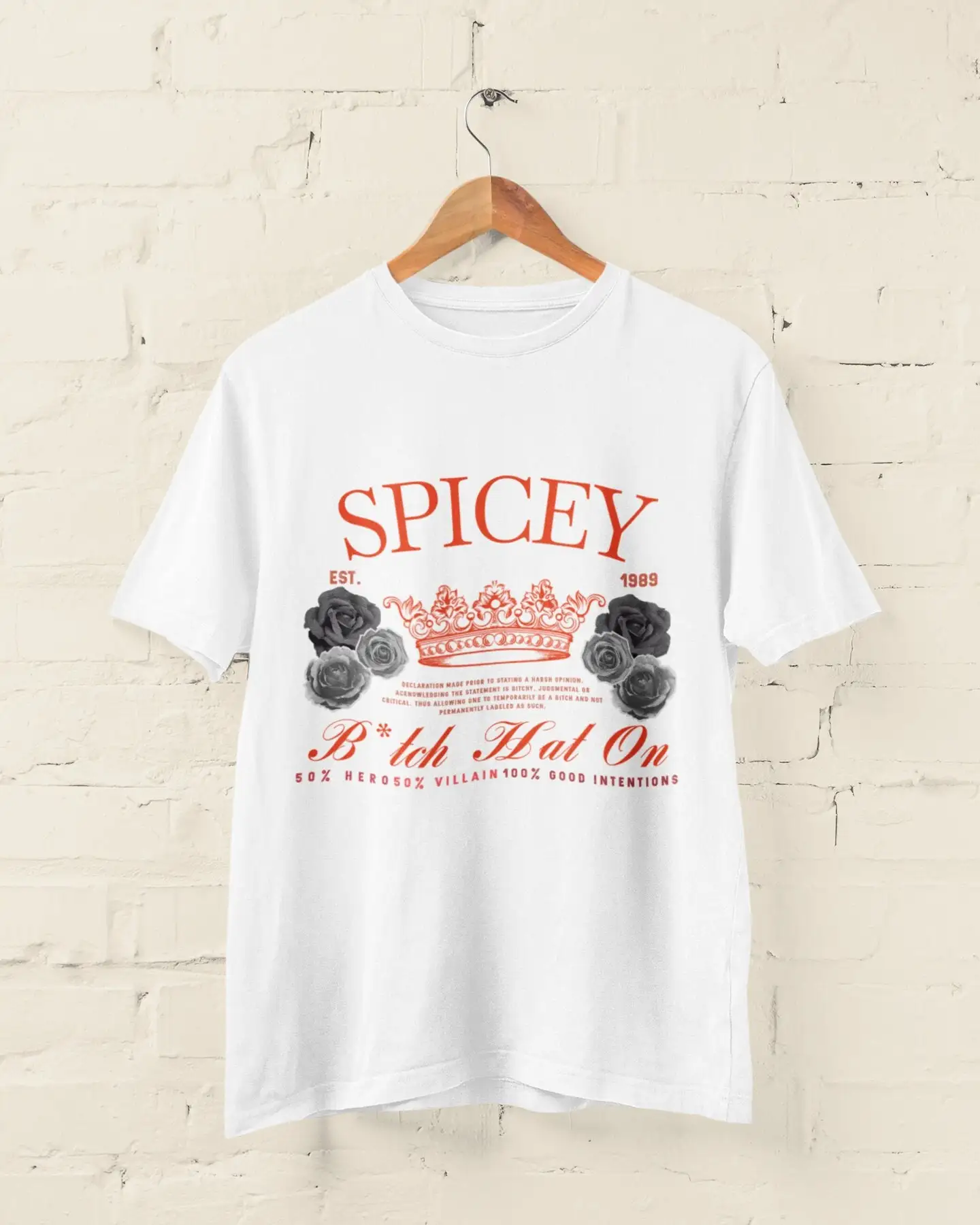 Spicey Sassy Minimalist Country Club T Shirt Classic Bitchy Hero Villain Oversized Festival Merch