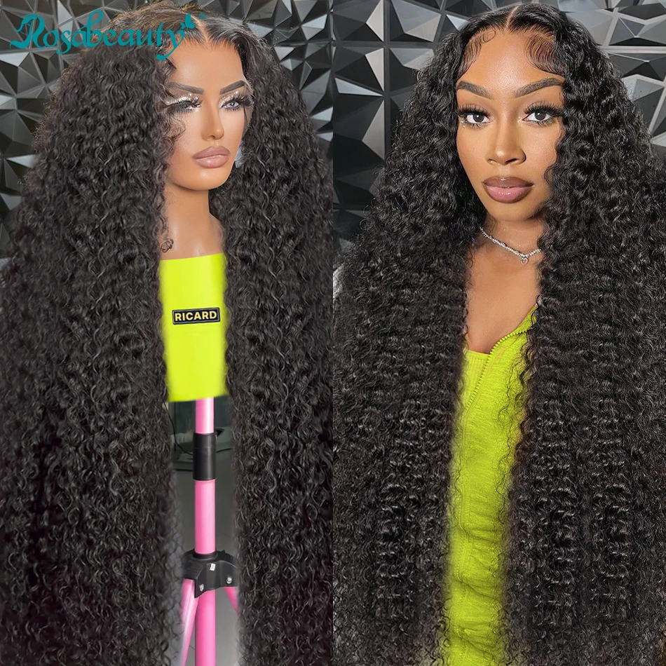 250 Density 13x6 Deep Wave Hd Frontal Wig Curly Human Hair Wigs Preplucked Brazilian 30 38 Inch 13x4 Water Wave Lace Front wig