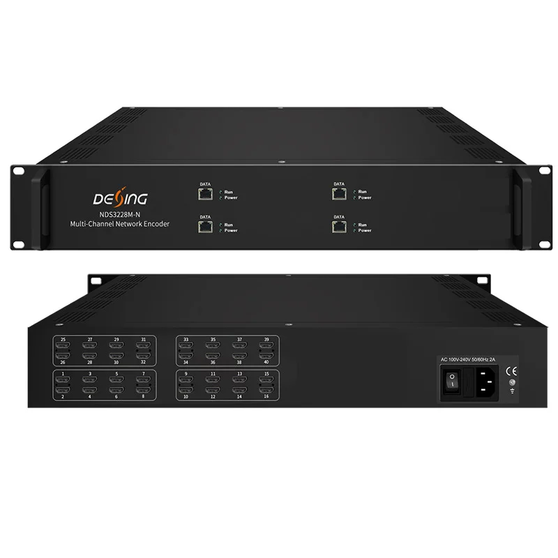 HD Audio Video Encoder 32 40 48 Channel HD MI to Ip Hotel Iptv Catv TV System H264 H265 hevc Internet streaming HD Encoder