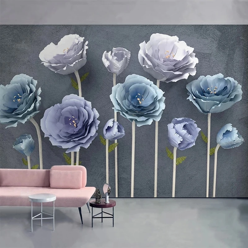 Custom Mural Wallpaper 3D Flower Romantic Bedroom Living room sofa TV background wall restaurant study Hotel wall fabric photo