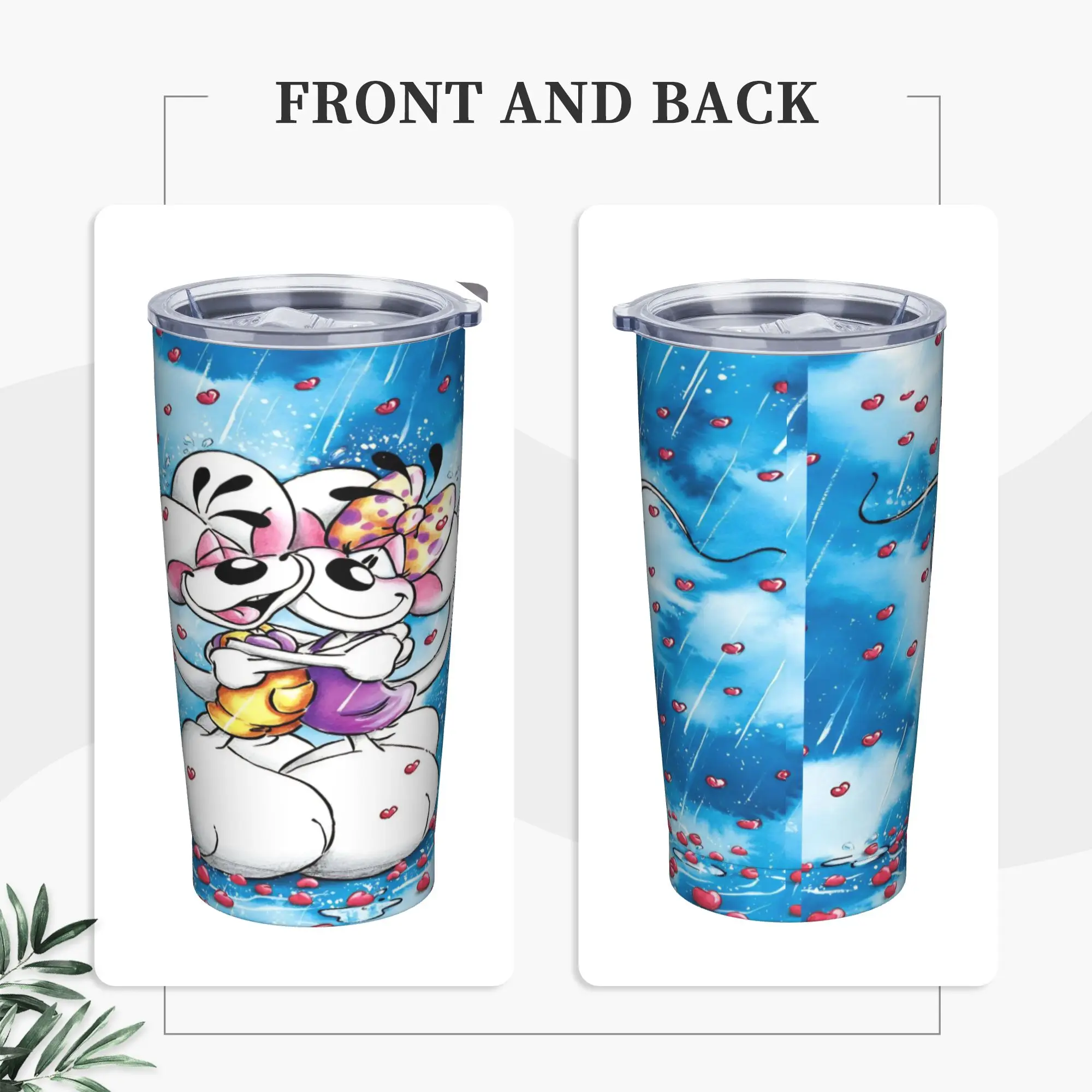 

Cartoon Diddl Diddlina Stainless Steel Tumbler Driving Thermal Cups With Straws and Lid Large Capacity Mugs Cup Cold Drink Water