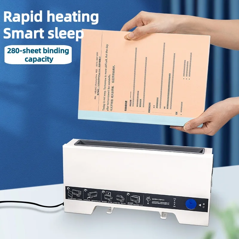 DIY hot melt binding machine small office and household adhesive binding machine A4 glue binder Office Electronics