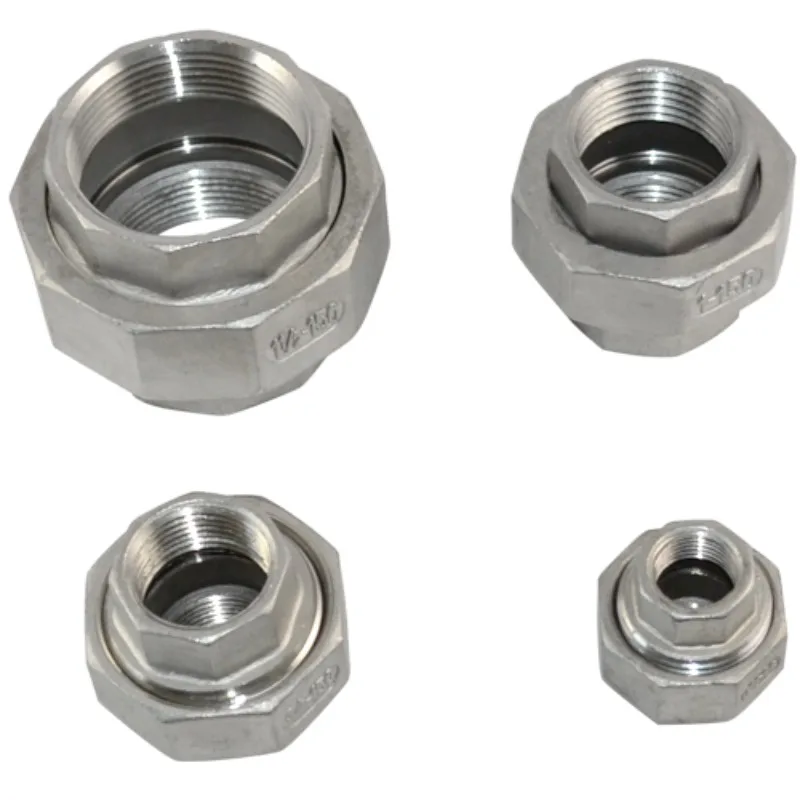 304 Stainless Steel Union Joint Coupling 1/4