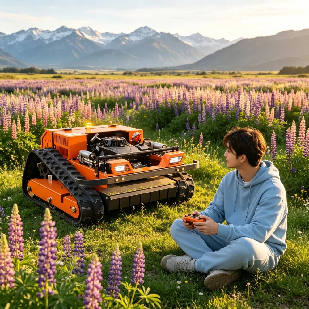 Customizable Intelligent Self-Propelled Lawn Mower  Steep Slope Construction Certified DIY Available Commercial Grade