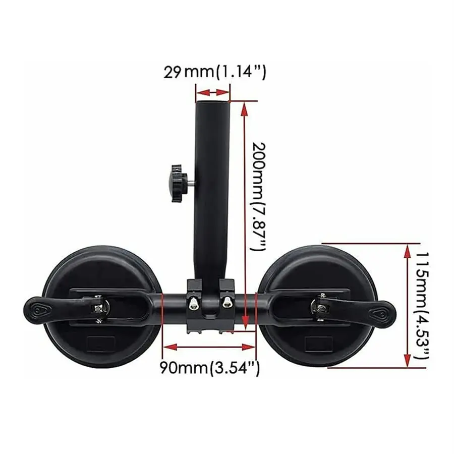 Universal Flag Pole Holder w/ Dual Suction Cup Kit for UTV ATV Off-Road