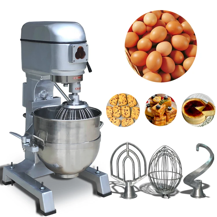 

Electric Industrial Commercial Food Planetary Mixer Stirring Mixer Egg Cake Milk Whipping Cream Bread Spiral Dough Mixer