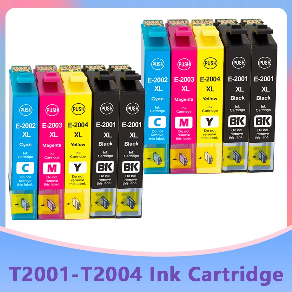 10PK Compatible T2001 T200XL Ink cartridge For Epson XP-100 XP-200 XP-300 XP-400 XP-310 XP-410 WF-2510 WF-2520 WF-2530 Printers