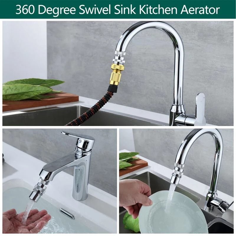 محول مهوية دوارة لتوصيل خرطوم الحديقة متعدد الخيوط محول خرطوم الحديقة 3/4In GHT موضوع معدني