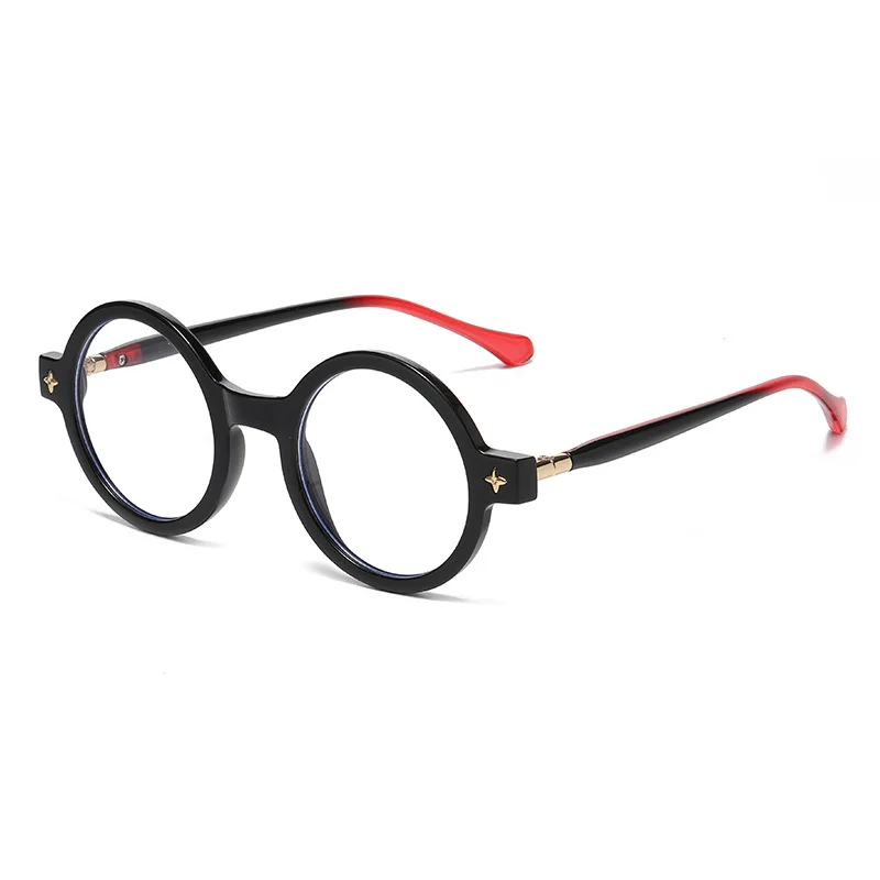 إطار نظارات نسائي على شكل دائري نمط جديد حجب الضوء الأزرق إطارات النظارات مكتب الكمبيوتر الرجال النظارات