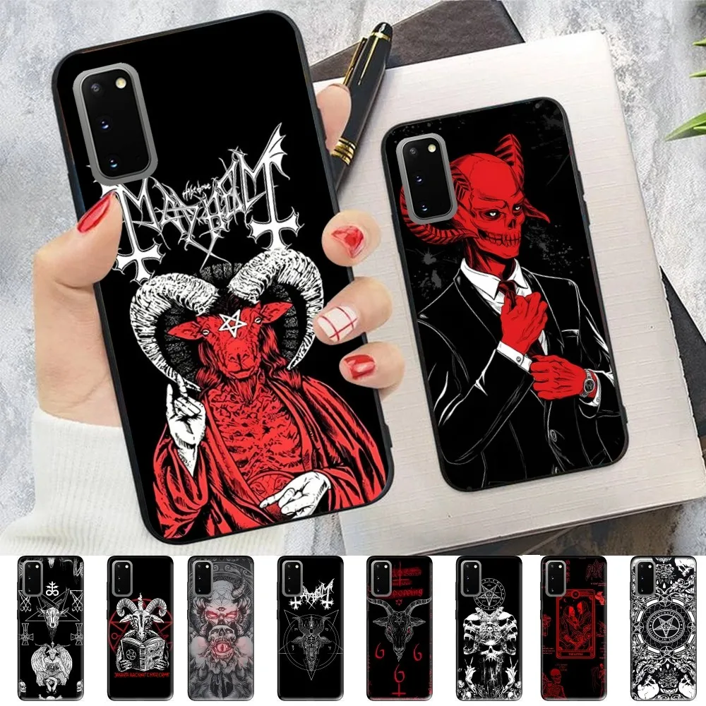 

Devil Satan Phone Case For Samsung S 9 10 20 21 22 23 30 23 24 plus lite Ultra FE S10lite Fundas